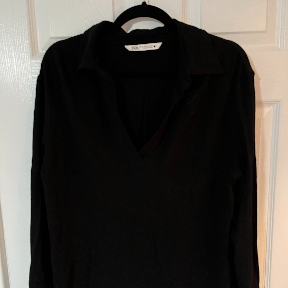 Zara black blouse